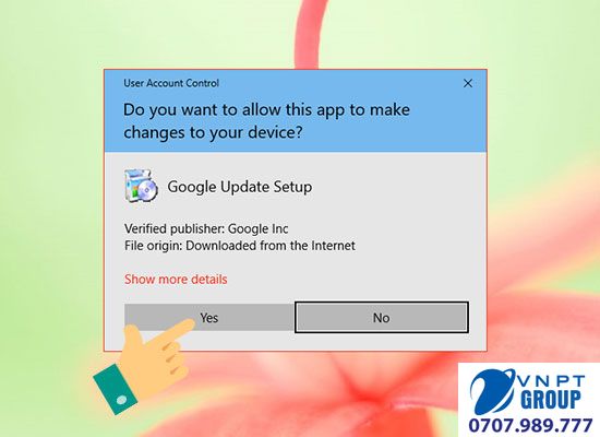 hướng dẫn cài đặt google Chrome 5