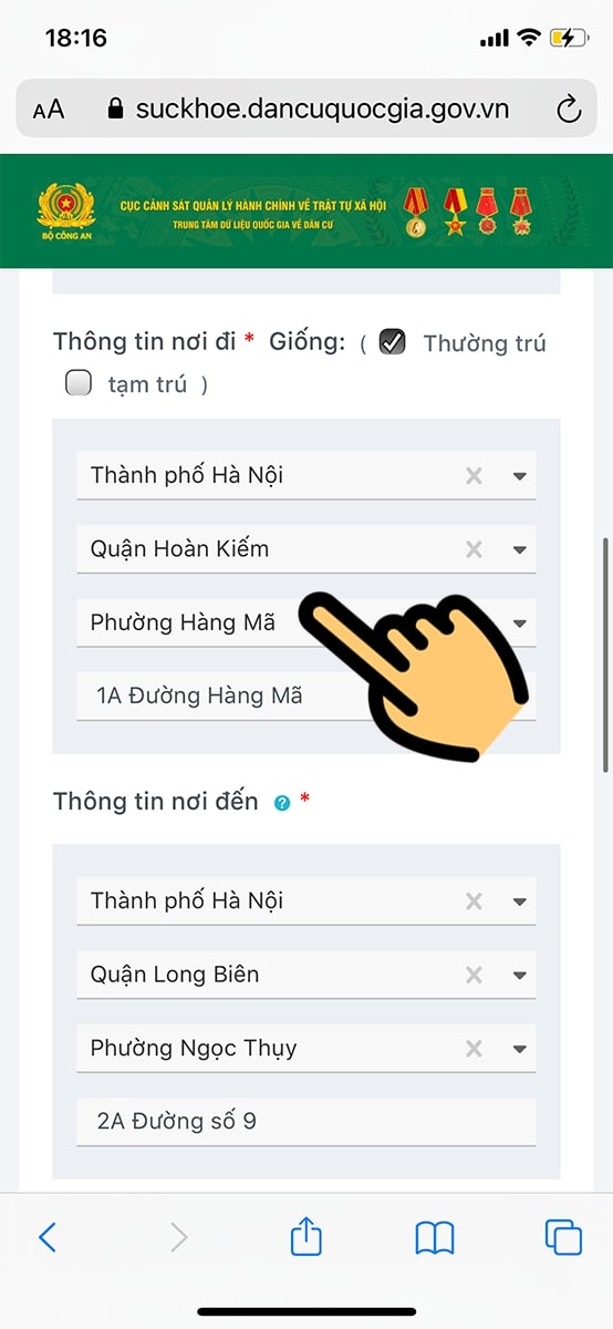 Hướng dẫn tạo Mã QR khai báo y tế 3