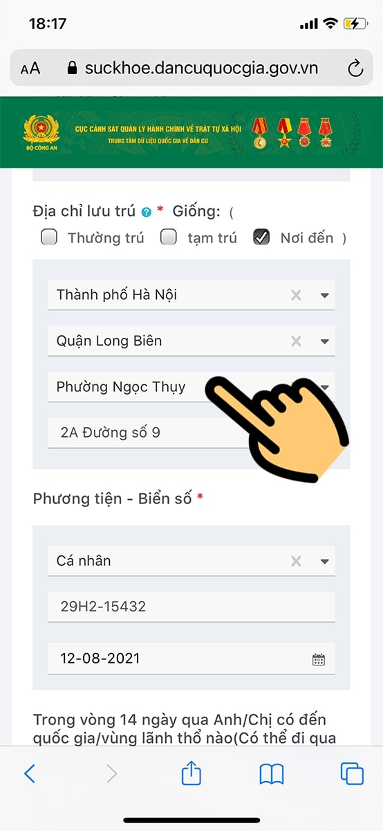 Hướng dẫn tạo Mã QR khai báo y tế 4