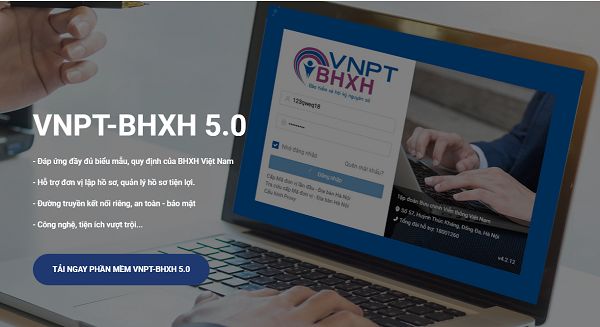 phần mềm BHXH VNPT Hà Nội