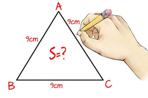 Công thức tính diện tích S tam giác đều