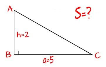 Công thức tính diện tích S tam giác vuông