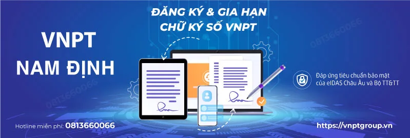 Chữ ký số VNPT ở Nam Định
