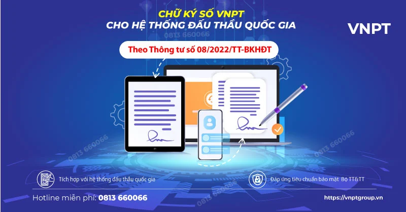 chữ ký số VNPT cho hệ thống dịch vụ công online