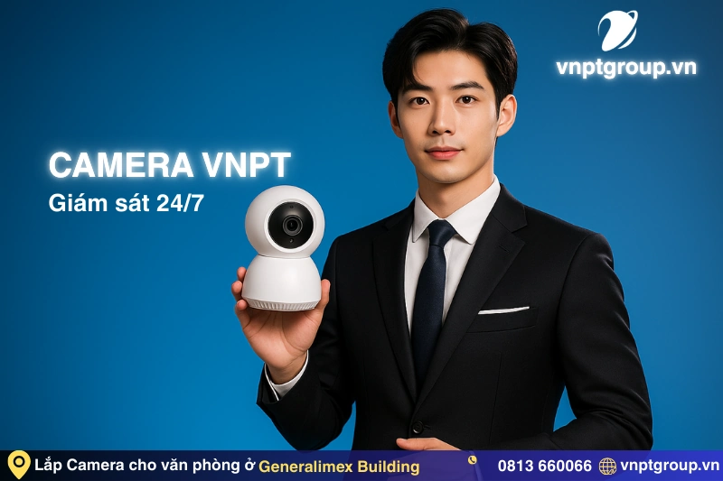Đăng ký Internet VNPT tại Generalimex Building - Lắp trong 1 ngày 2 Tư vấn triển khai camera VNPT cho công ty tại Generalimex Building