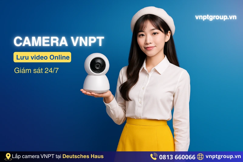 Lắp mạng VNPT tại Deutsches Haus - Cập nhật mới 2 Ngày 2 Phương án camera VNPT cho công ty tại Deutsches Haus