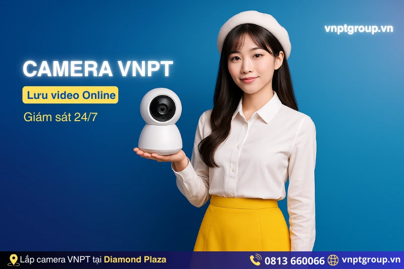 Ưu đãi khi lắp camera VNPT cho công ty tại Diamond Plaza