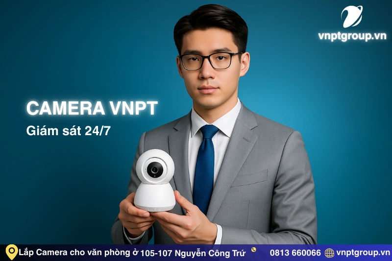 Lắp đặt camera VNPT cho văn phòng tại 105-107 Nguyễn Công Trứ